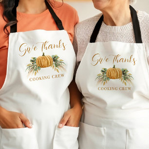 Tablier Équipe de cuisine de la dinde de Thanksgiving à la