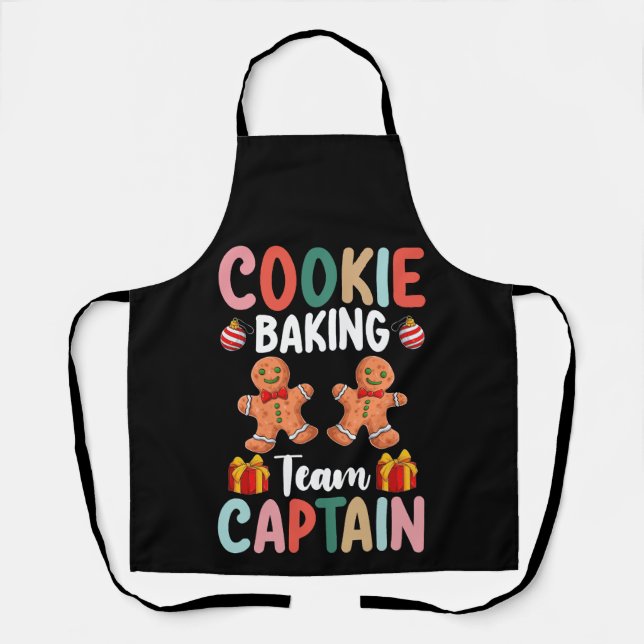 Tablier Équipe de cuisson des cookies Capitaine Famille No (Recto)