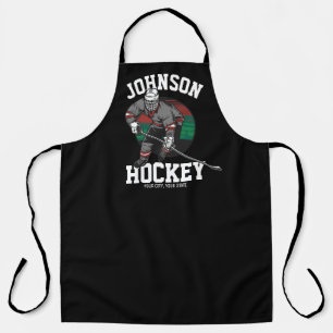 Tablier Équipe de hockey sur glace personnalisée Nom de l'