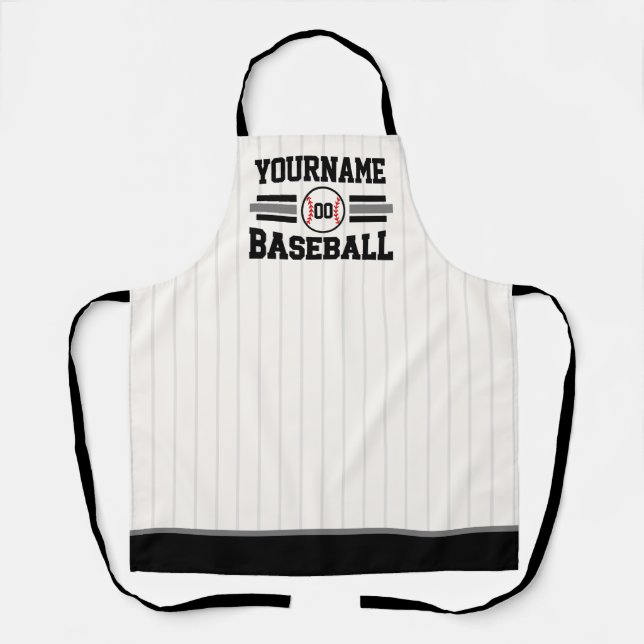Tablier Équipe de joueurs de baseball rétro personnalisés  (Recto)