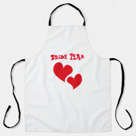 Tablier Équipe de mariée