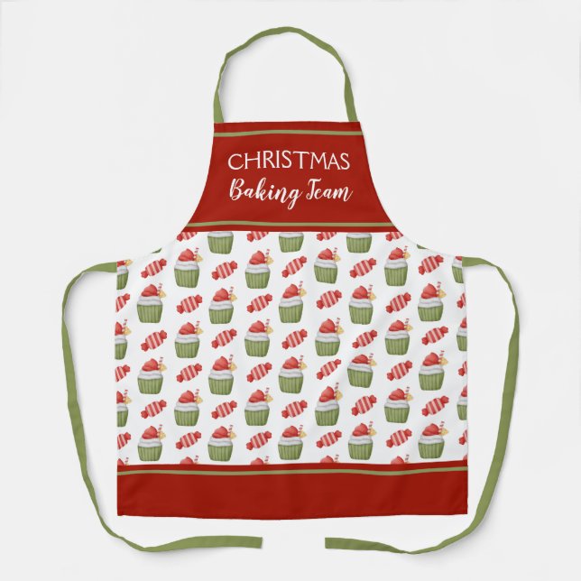 Tablier Équipe de pâtisserie de Noël (Recto)