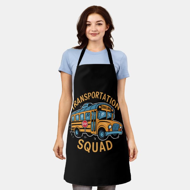 Tablier Équipe de transport des conducteurs d'autobus scol (Porté)