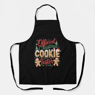 Tablier Équipe officielle de testeurs de biscuits de Noël 