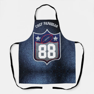 Tablier Équipe Red White et Blue American Football Sports