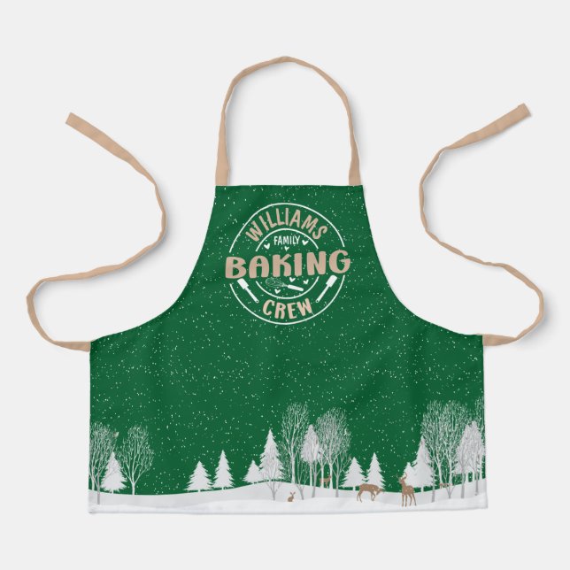 Tablier Équipement De Cuisinière Familiale Personnalisé, T (Recto)
