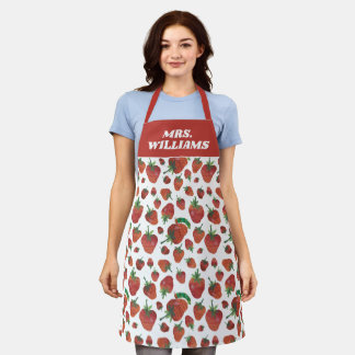 Tablier Eric Carle | Caterpillar et Motif fraise