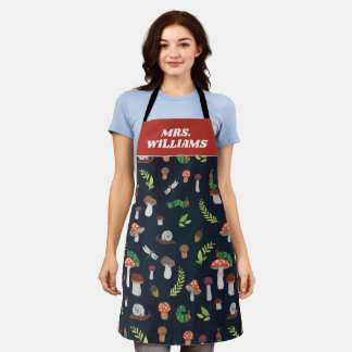 Tablier Eric Carle | Motif Bugs et Champignons