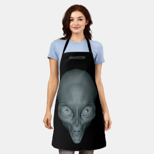 Tablier Espace Alien UFO de nom personnalisé