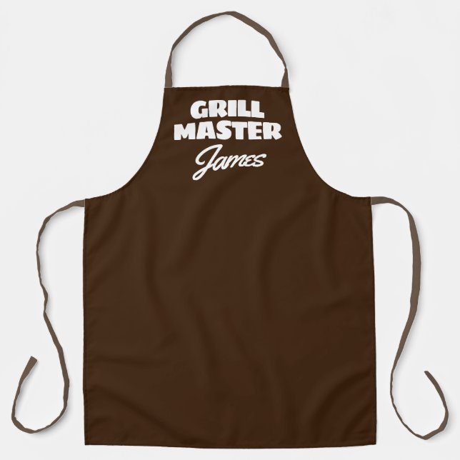 Tablier Espace barbecue Brown pour les hommes (grande tail (Recto)