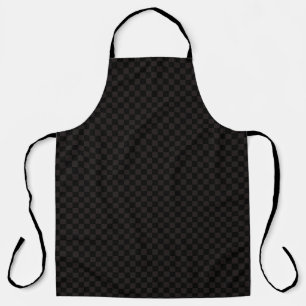 Tablier Espace Brown/Noir À damiers de luxe