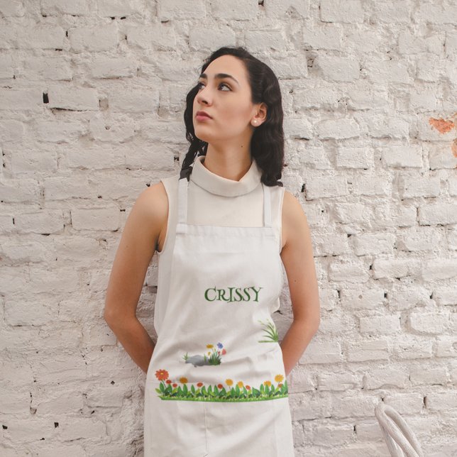 Tablier Espace Jardin Nom Personnalisé (Créateur téléchargé)