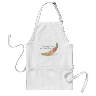 Tablier Espoirs plumés Rêves angélisés Boho Apron