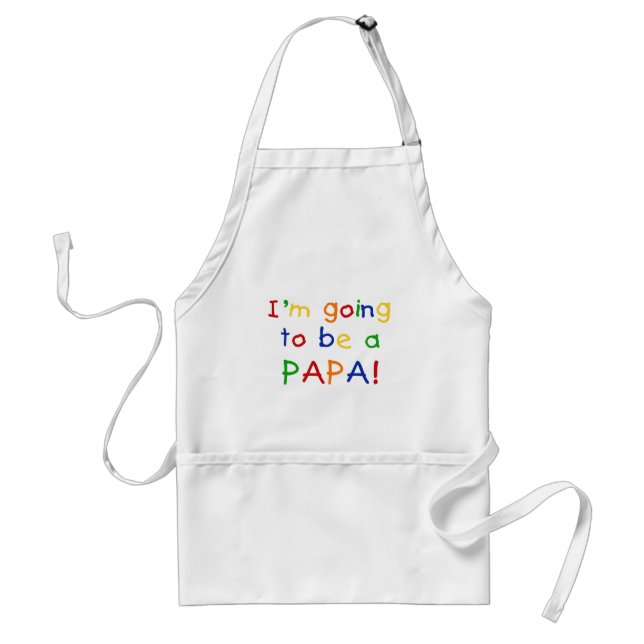 Tablier Être un Papa - Couleurs primaires (Devant)