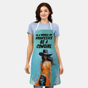 TABLIER ÊTRE UNE COWGIRL LADIES KITCHEN APRON