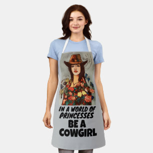 TABLIER ÊTRE UNE COWGIRL LADIES KITCHEN APRON