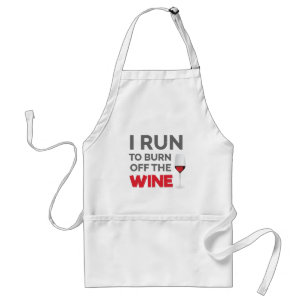 Tablier Exercice De Fitness Je Cours Pour Brûler Le Vin