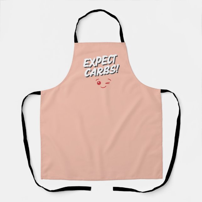 Tablier Expect Carbs! Funny Apron (Recto)