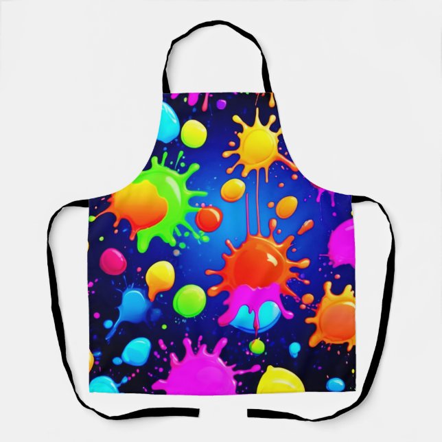 Tablier Explosion Abstraite de peinture (Recto)