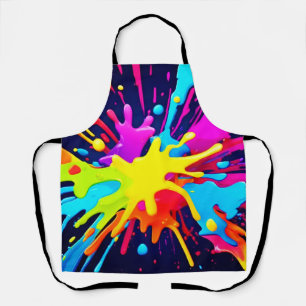 Tablier Explosion de peinture radiante