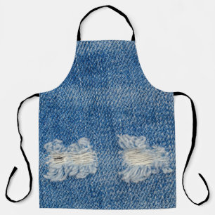 Tablier Extrait Denim Jeans Texture de gros plan.