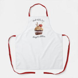 Tablier Fabriqué Avec Amour Cupcake Bakery Chef Apron