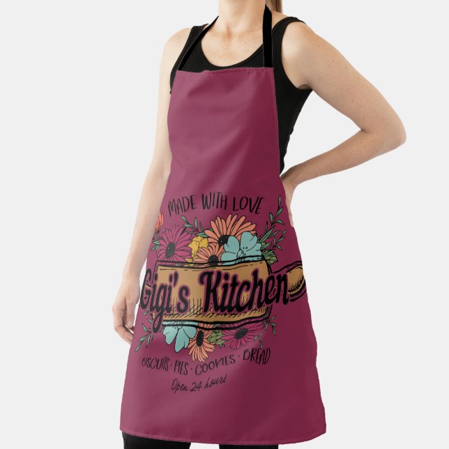 Tablier Fabriqué avec amour La Cuisine de Gigi (Insitu)