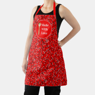 Tablier Fabriqué avec amour Saint-Valentin