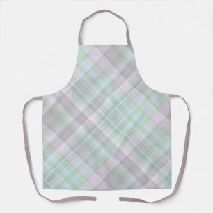 Tablier Fairy Garden Pastel Rose et Mint Plaid