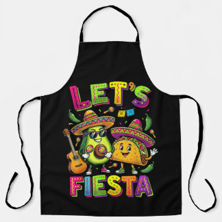 Tablier Faisons la Fête Tacos Avocat Mignons Cinco De Mayo