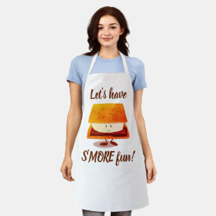 Tablier Faisons un caricature de cuisine Brown blanche plu