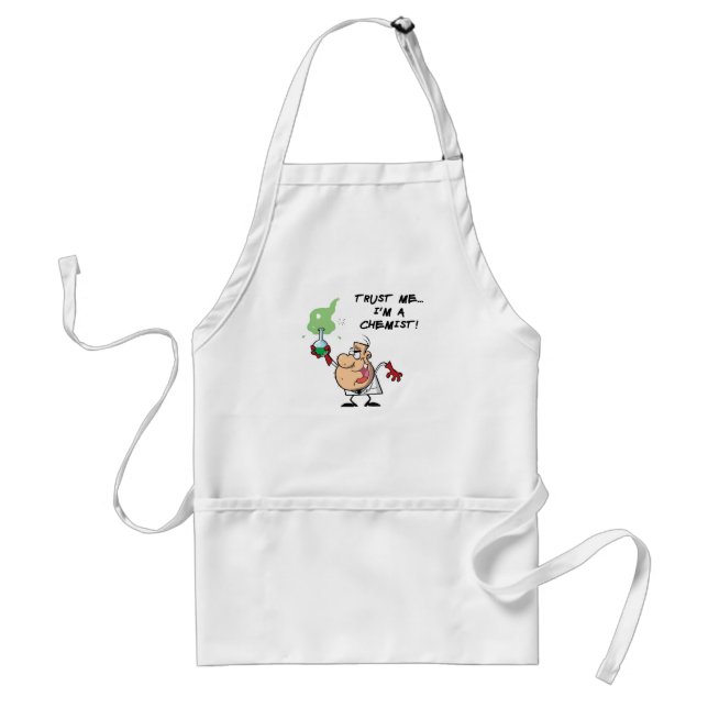 Tablier Faites-moi confiance, je suis chimiste (Devant)