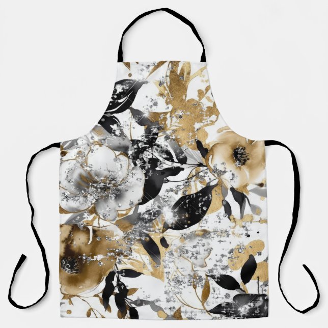 Tablier Faith Floral Parties scintillant Apron 1004A (Recto)