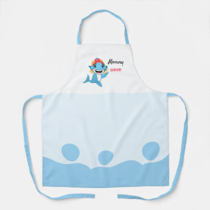 Tablier Famille de requins heureux