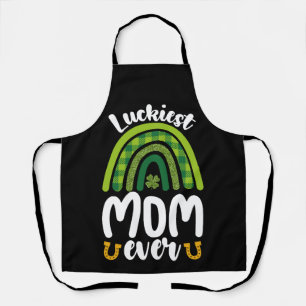 Tablier Famille la plus chanceuse de maman jamais St Patri