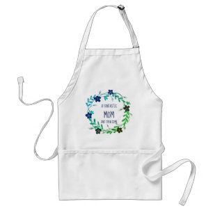 Tablier FANTASTIQUE MAMAN ET THEN SOME Floral Wreath GREEN