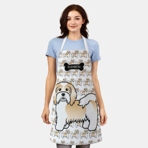 Tablier Faon Et Blanc Havanais Chien De Dessin Animé Migno