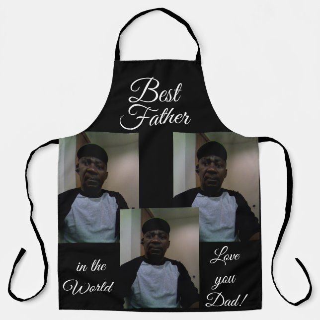 Tablier Fathers Day PERSONALIZED All-over Print Apron (Recto)