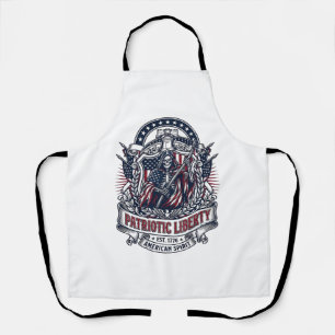 Tablier Faucheuse de la Liberté Patriotique Squelette de P