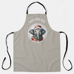 Tablier Favoris de Noël animal amusant - Elephant 2