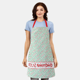 Tablier Feliz Navidad Red Chile Pepper