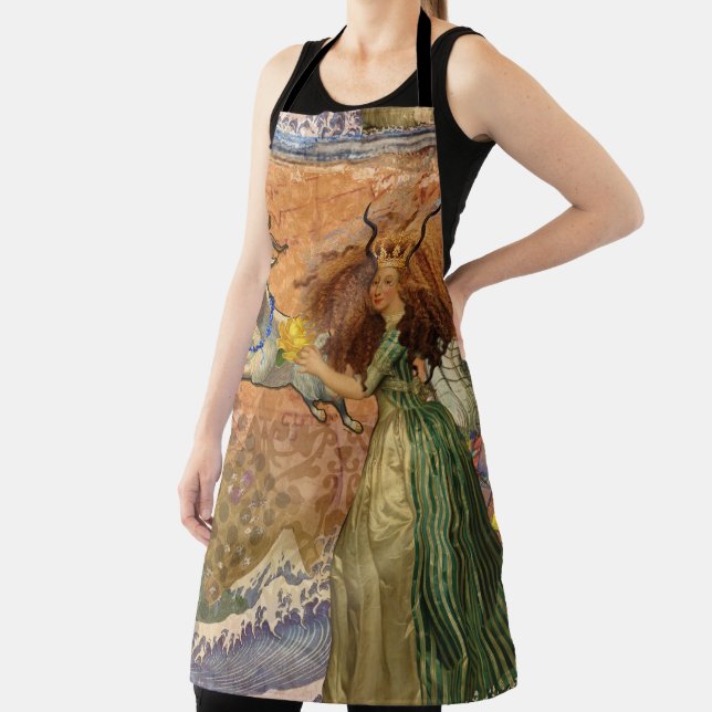 Tablier Femme Capricorne Chèvre Fantaisie Amusant (Insitu)