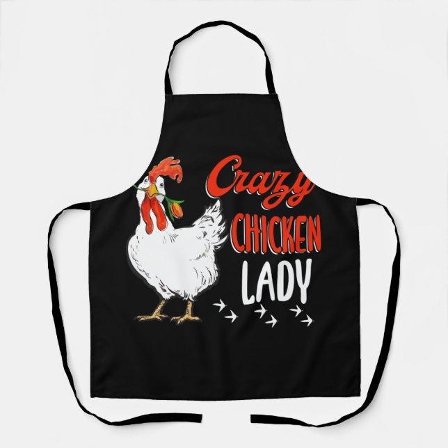 Tablier Femme-poule folle Agricultrice agricole (Recto)
