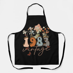 Tablier Femmes 40 ans Vintage 1983 40e anniversaire Tee