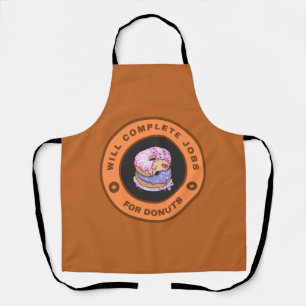 Tablier Fera des tâches pour des donuts
