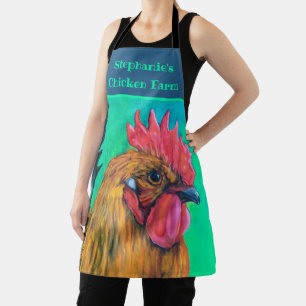 Tablier Ferme de poulet personnalisée
