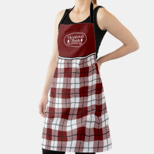 Tablier Ferme rustique mignonne arbres de Noël frais
