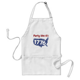 Tablier Fête Comme en 1776 4 juillet