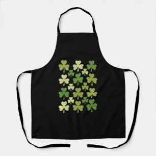Tablier Fête de la Saint-Patrick Cœur Trèfle Chanceux Trèf