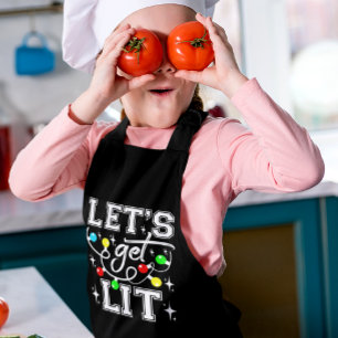 Tablier Fête de Noël amusante - Lumière de Noël